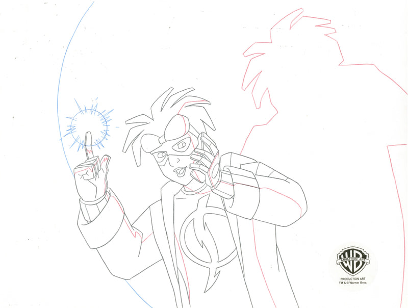 Static Shock Original Production Drawing: Static Shock