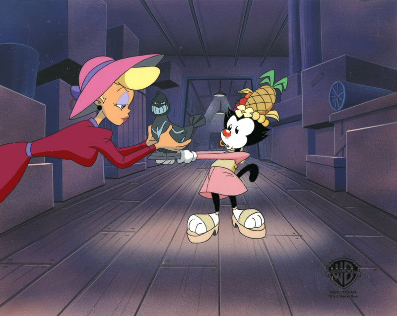 Animaniacs Original Production Cel on Original Background: Hello Nurse, Dot