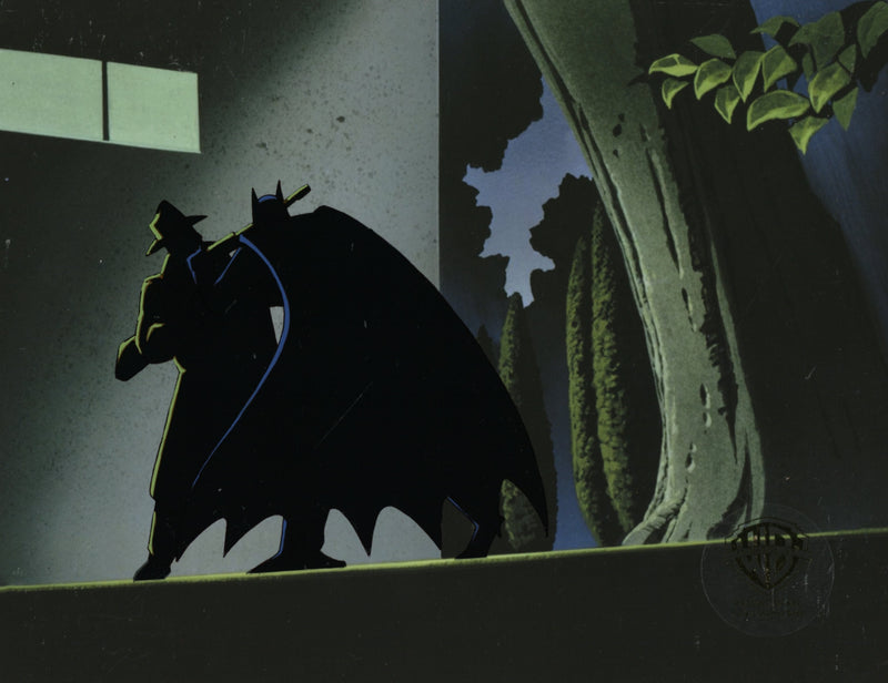 Batman The Animated Series Original Production Cel with Matching Drawing: Batman