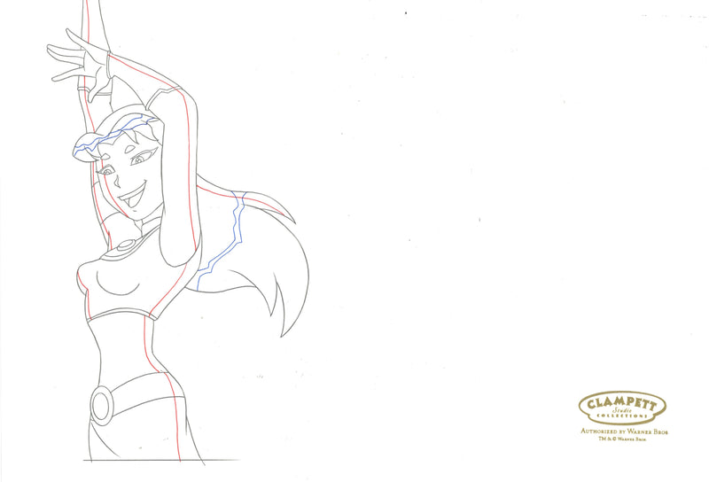 Teen Titans Original Production Drawing: Blackfire