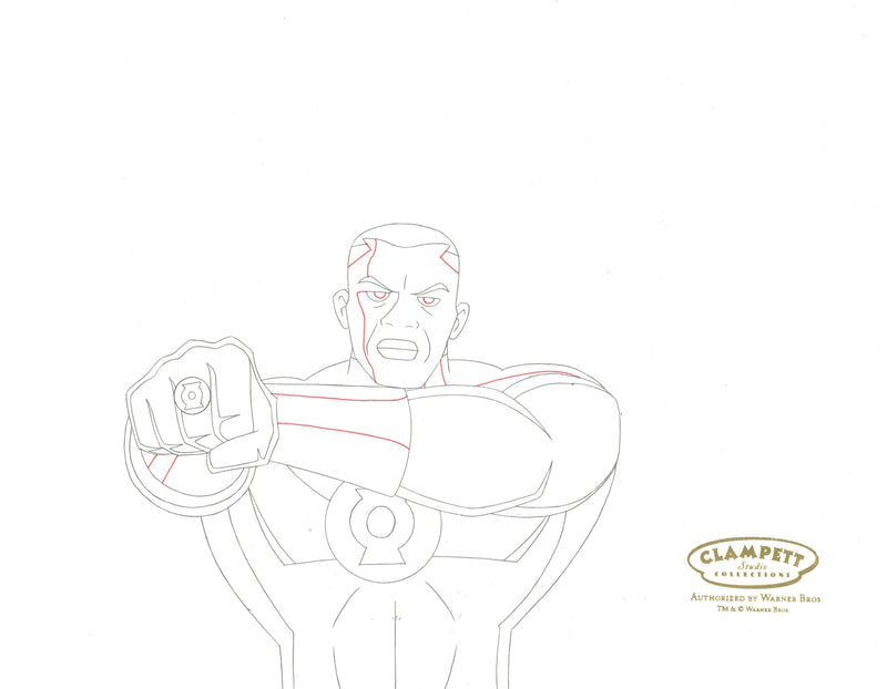 Justice League Original Production Drawing: Green Lantern