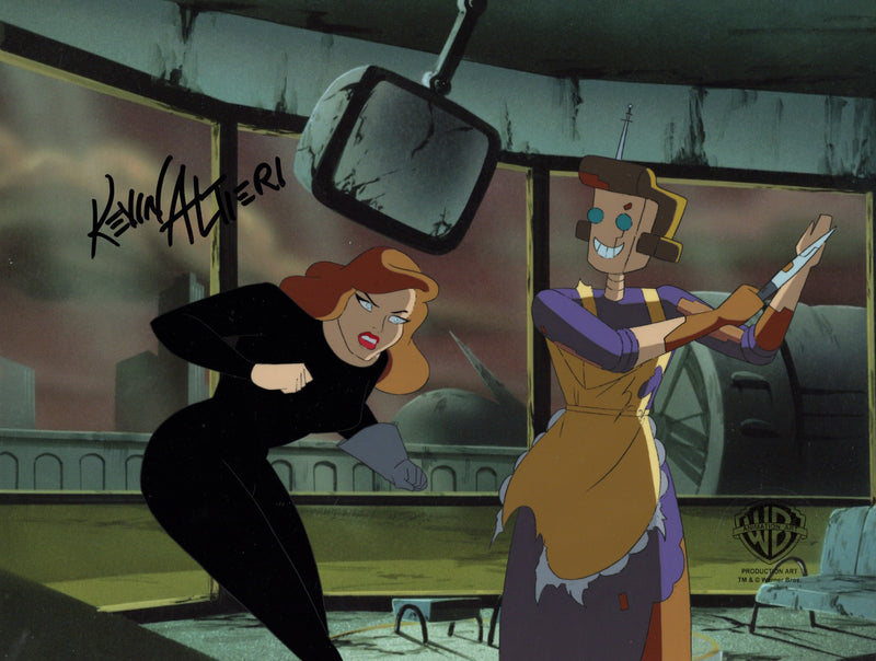 Batman: Mask Of The Phantasm Original Production Cel Signed By Kevin Altieri with Matching Drawing: Andrea Beaumont