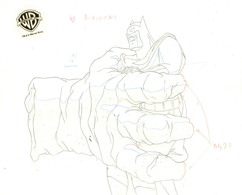 Batman The Animated Series Original Production Drawing: Batman