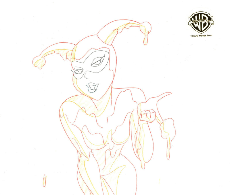 The New Batman Adventures Original Production Drawing: Harley Quinn