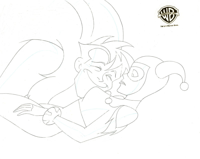 The New Batman Adventures Original Production Drawing: Harley, Creeper