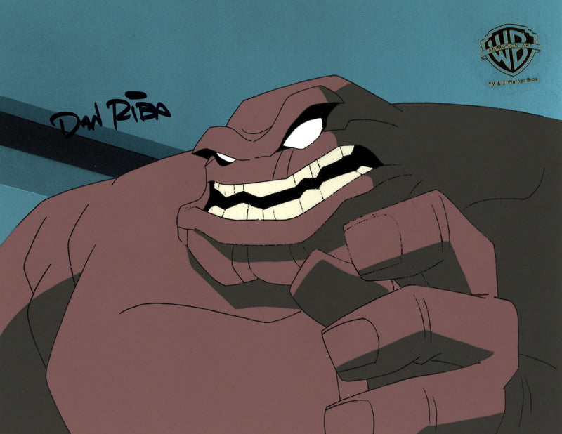 The New Batman Adventures Original Production Cel Signed by Dan Riba: Clayface