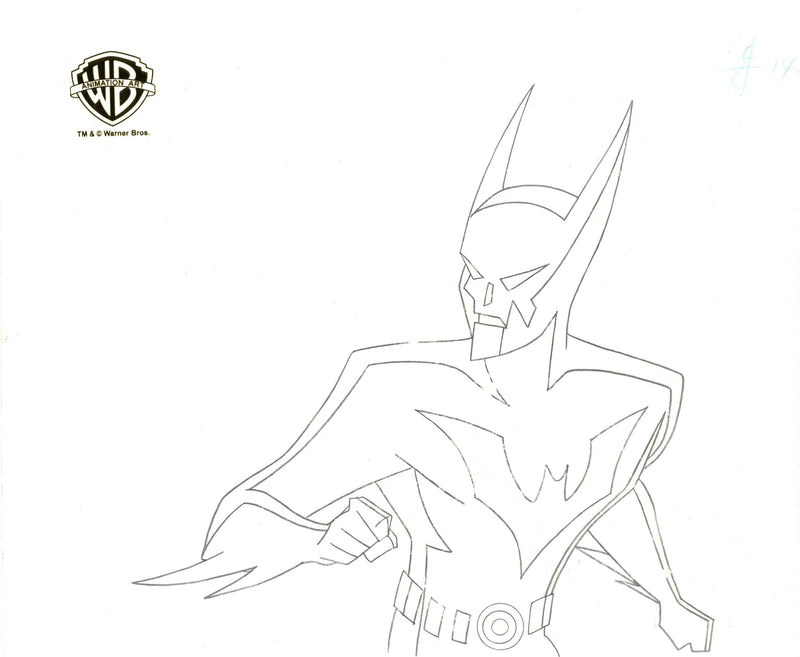 Batman Beyond Original Production Drawing: Batman