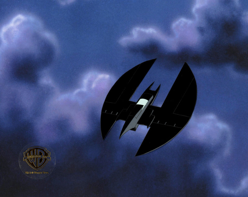 Batman The Animated Series Original Production Cel: Batplane