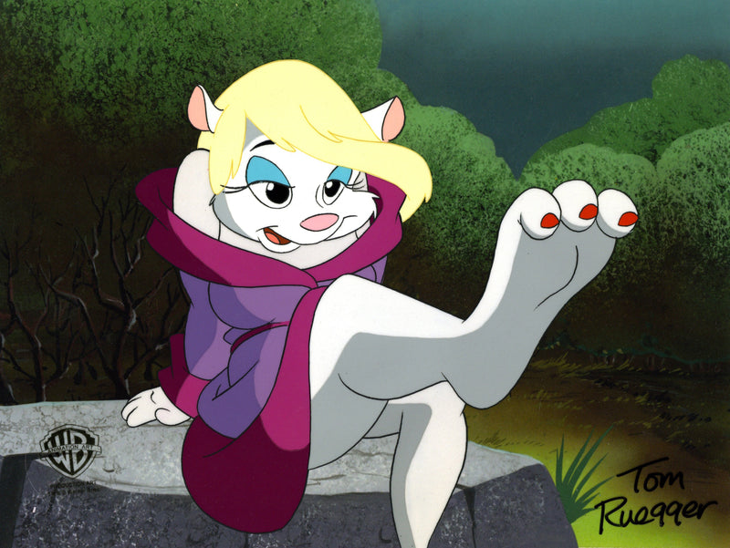 Animaniacs Original Production Cel Signed by Tom Ruegger: Minerva