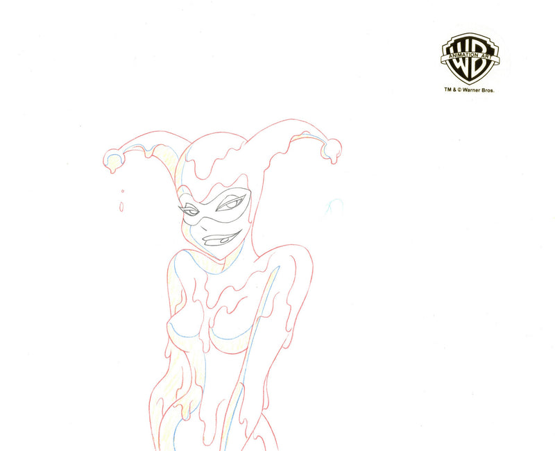 The New Batman Adventures Original Production Drawing: Harley Quinn