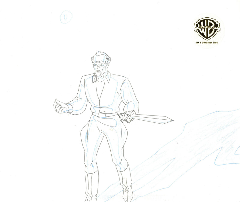 Batman The Animated Series Original Production Drawing: Ra's Al Ghul