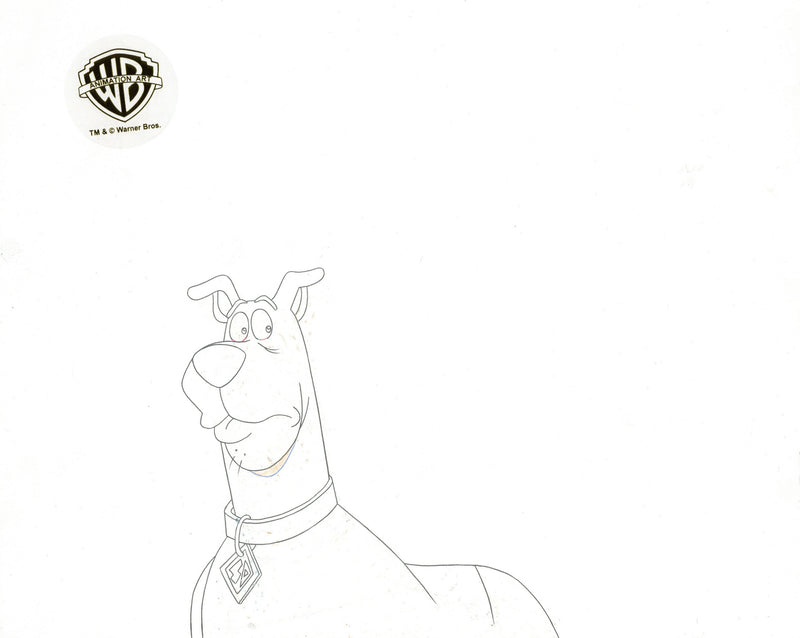 Scooby Doo Alien Invaders Original Production Cel with Matching Drawings: Scooby, Shaggy