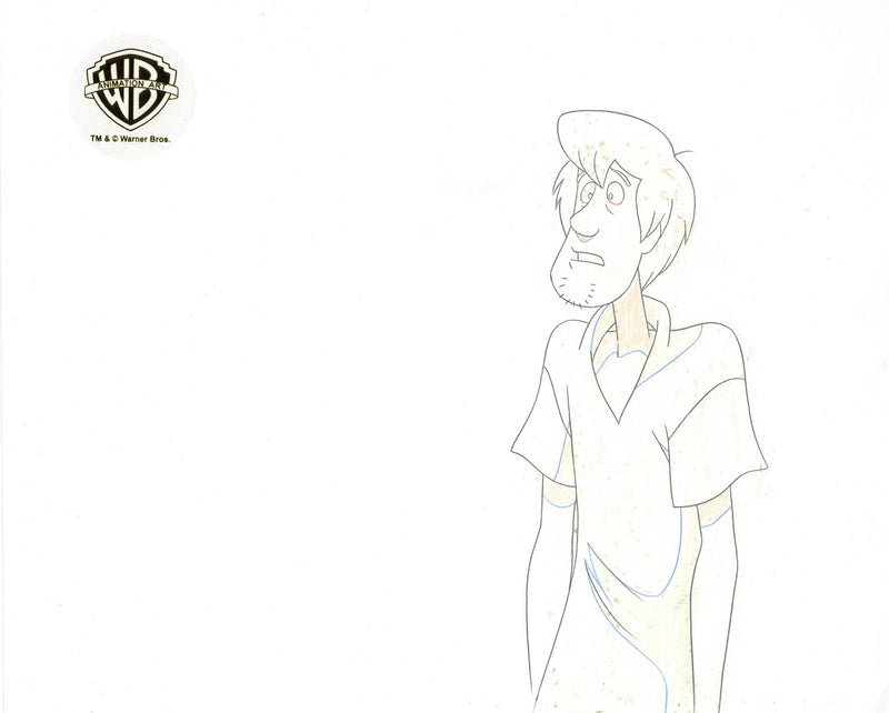 Scooby Doo Alien Invaders Original Production Cel with Matching Drawings: Scooby, Shaggy