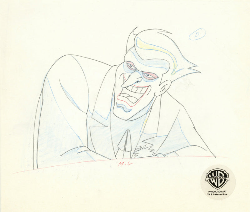 Batman The Animated Series Original Production Drawing: Joker