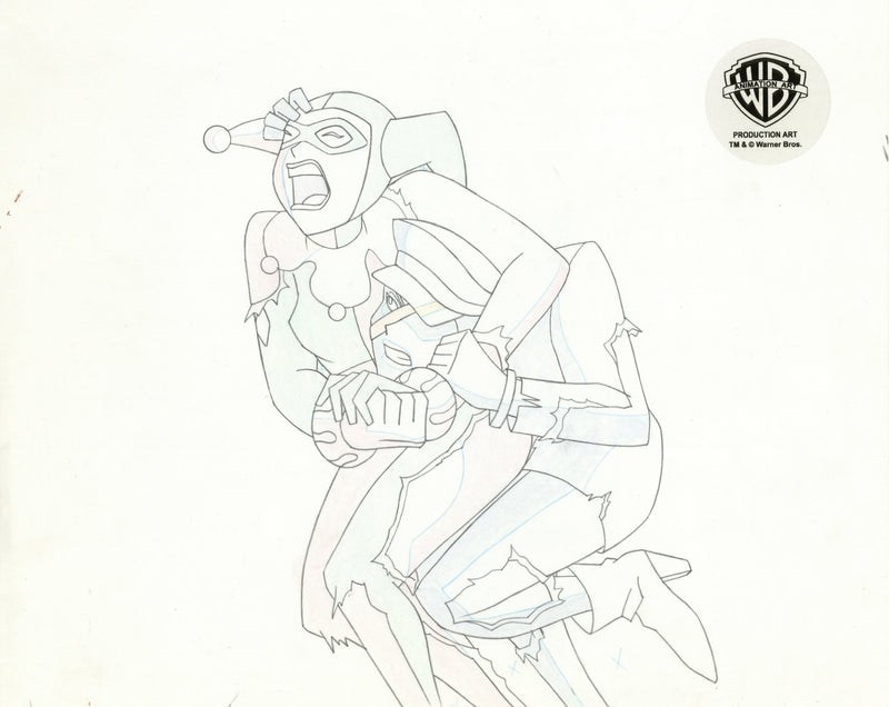 Superman The Animated Series Original Production Drawing: Harley Quinn, Mercy