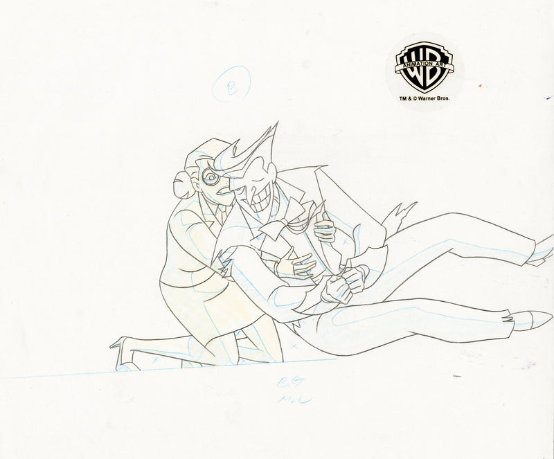 The New Batman Adventures Original Production Drawing: Dr. Harleen Quinzel, Joker