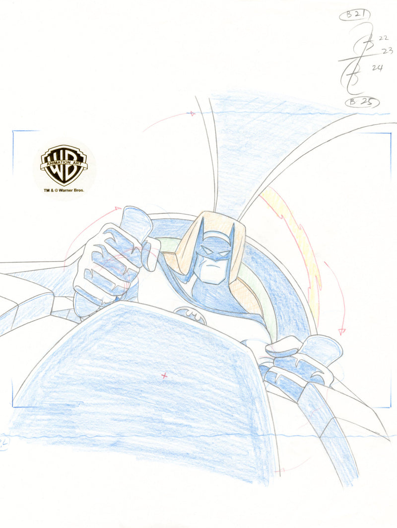 Batman The Animated Series Original Production Drawing: Batman