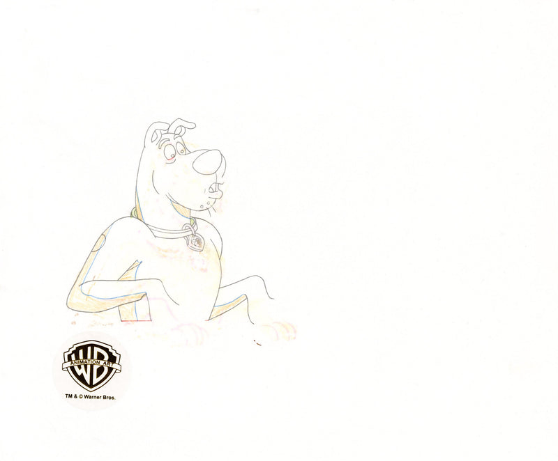Scooby-Doo on Zombie Island Original Production Cel with Matching Drawing Signed by Bob Singer: Scooby-Doo, Shaggy