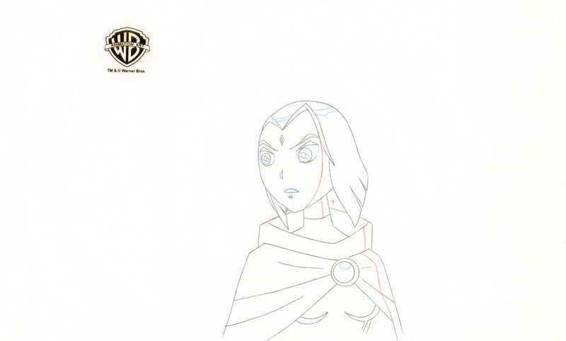Teen Titans Original Production Drawing: Raven