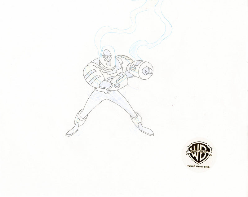 Batman Beyond Original Production Cel with Matching Drawings: Mr. Freeze