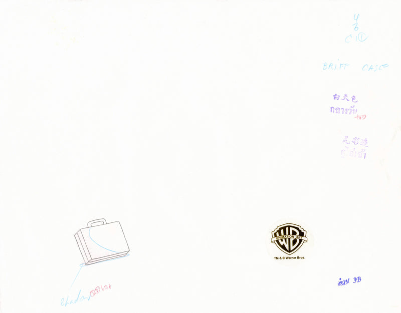 Pinky and the Brain Original Production Cel with Matching Drawings: Slappy Wanna Nappy, Brain2-Me2, 3-PinkEO