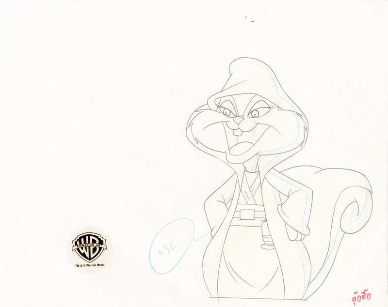 Pinky and the Brain Original Production Cel with Matching Drawing: Wak Skylicker, Slappy Wanna Nappy