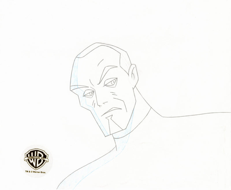 Batman Beyond Original Production Cel with Matching Drawing: Walter Shreeve