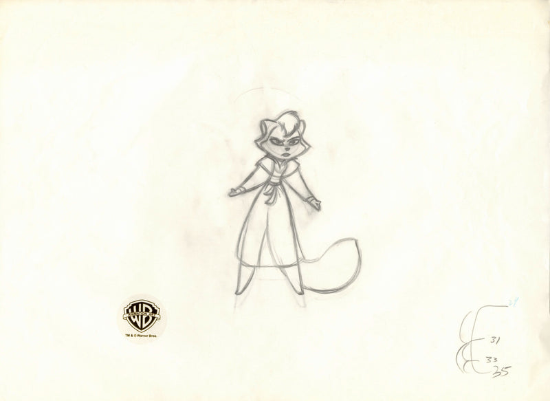 Cats Don't Dance Original Production Drawing (Oversize): Sawyer