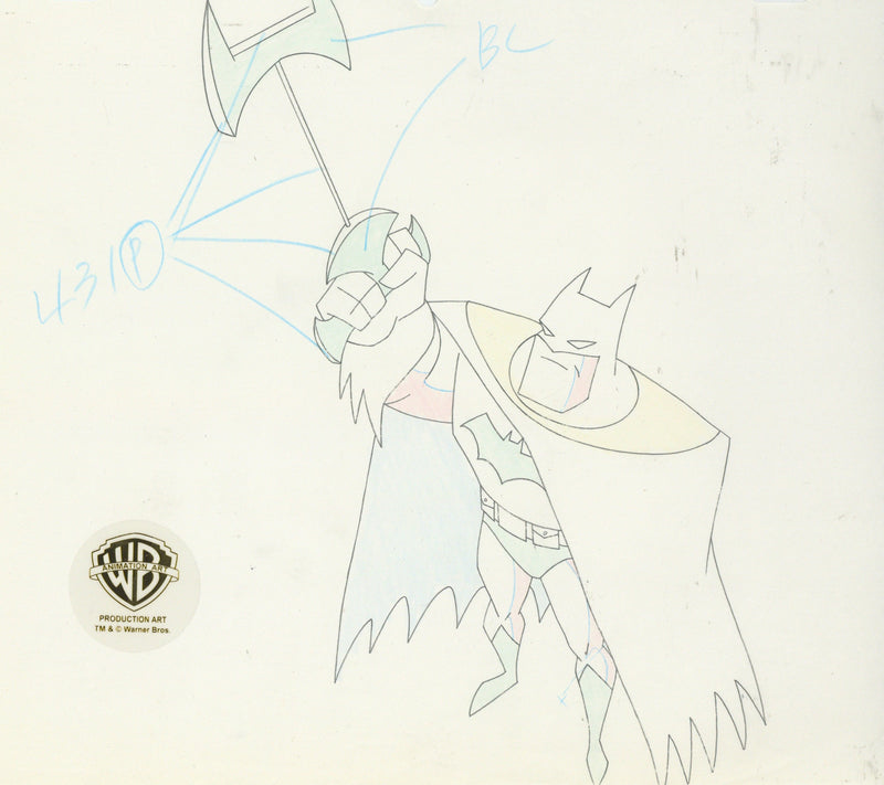 The New Batman Adventures Original Production Drawing: Batman