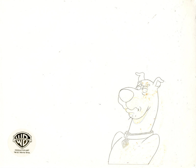 Scooby-Doo on Zombie Island Original Production Cel with Matching Drawings Signed by Bob Singer: Scooby-Doo, Shaggy