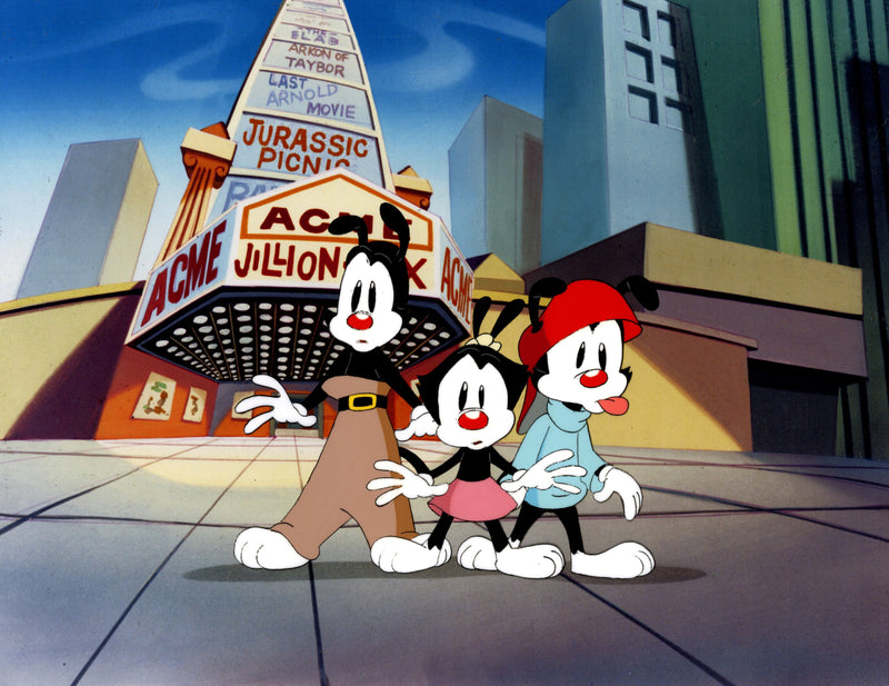 Animaniacs Original Production Cel : Wakko, Yakko, and Dot