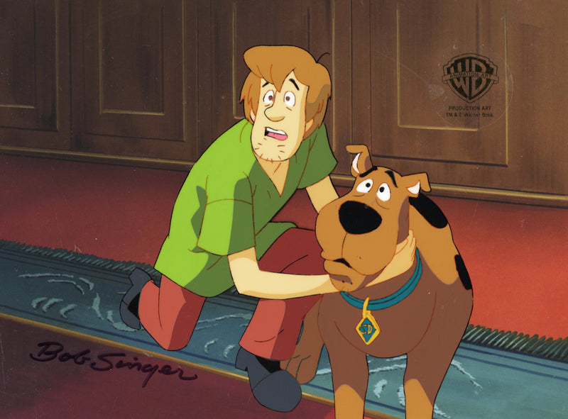 Scooby-Doo on Zombie Island Original Production Cel Signed by Bob Singer: Scooby, Shaggy