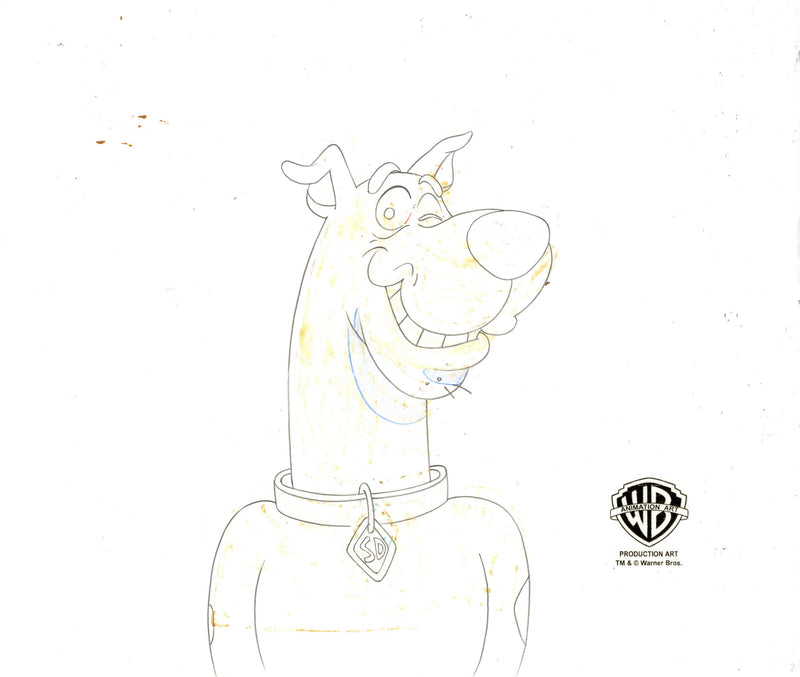 Scooby-Doo on Zombie Island Original Production Cel with Matching Drawing Signed by Bob Singer: Scooby-Doo