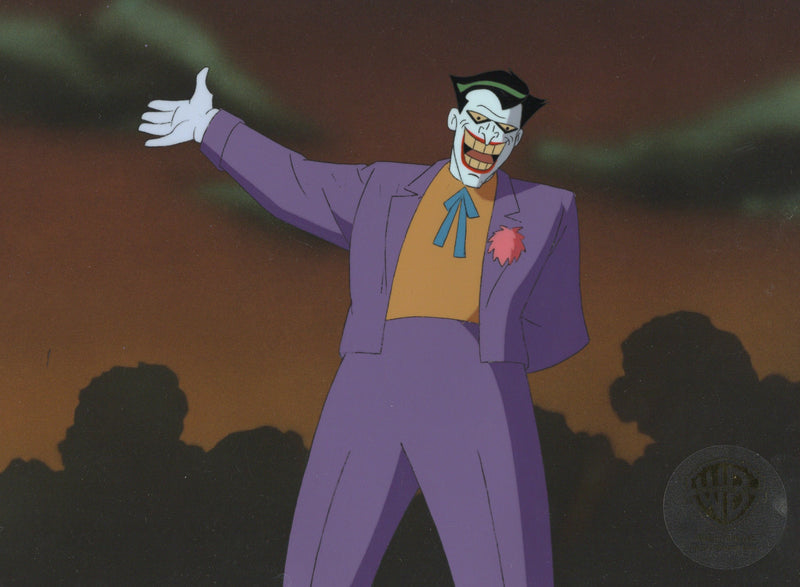 Batman The Animated Series Original Production Cel: Joker with Framing