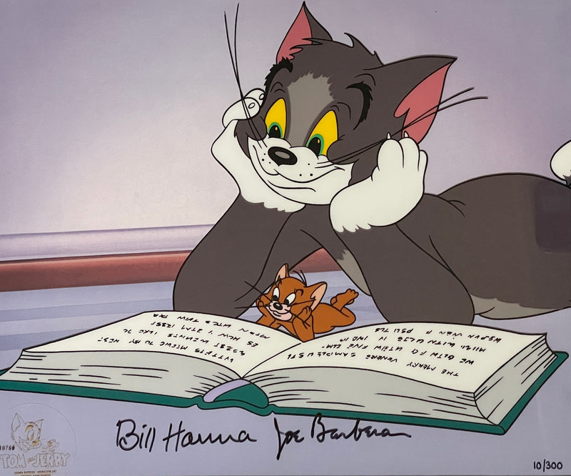 Tom and Jerry Limited Edition Cel Suite Signed by Bill Hanna and Joe Barbera: Tom and Jerry