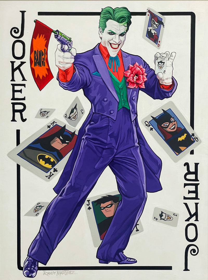 Randy Martinez Original Painting: Joker Wild Card