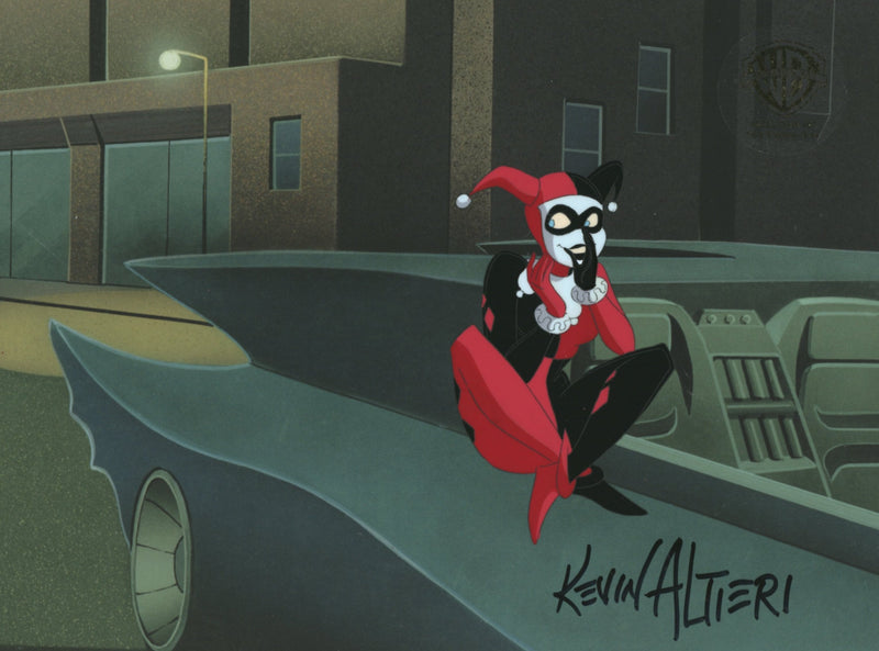 Batman The Animated Series Original Production Cel Signed By Kevin Altieri: Harley