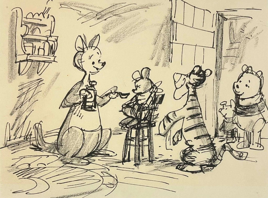 Winnie the Pooh and Tigger Too, Original Storyboard: Kanga, Roo, Tigger, Piglet, Winnie - Choice Fine Art