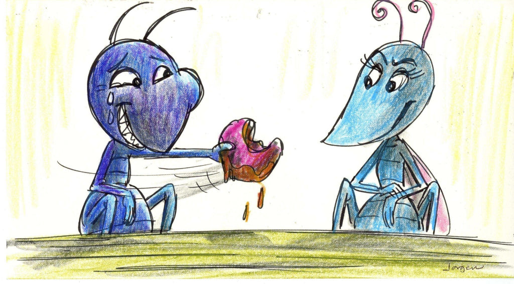 A Bug's Life, Original Color Storyboard Double App - Choice Fine Art