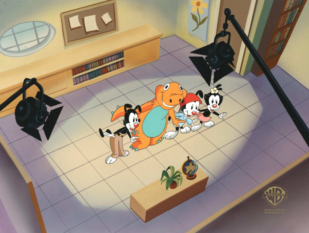 Animaniacs Original Production Cel: Yakko, Wakko, Dot, Baloney - Choice Fine Art