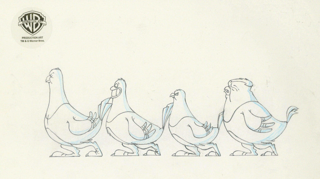 Animaniacs Original Production Drawing: The Goodfeathers - Choice Fine Art