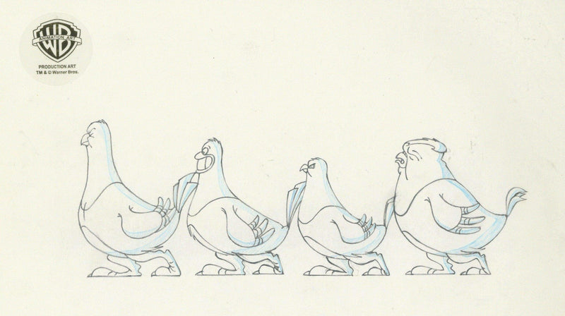 Animaniacs Original Production Drawing: The Goodfeathers - Choice Fine Art