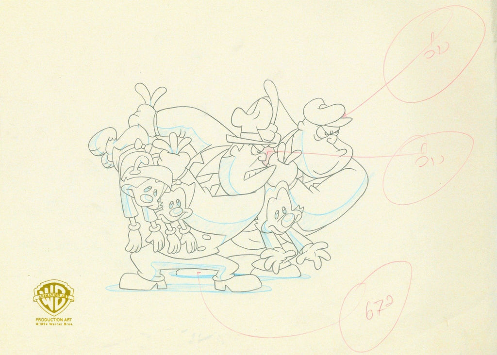 Animaniacs Original Production Drawing: Yakko, Wakko, and Dot - Choice Fine Art