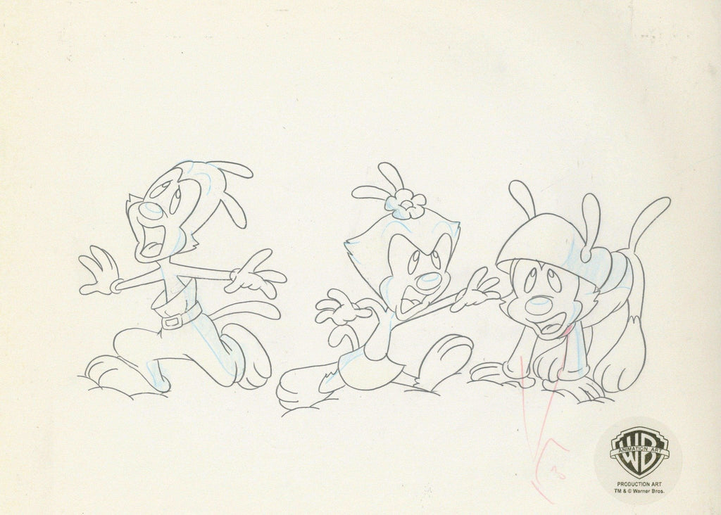 Animaniacs Original Production Drawing: Yakko, Wakko, and Dot - Choice Fine Art