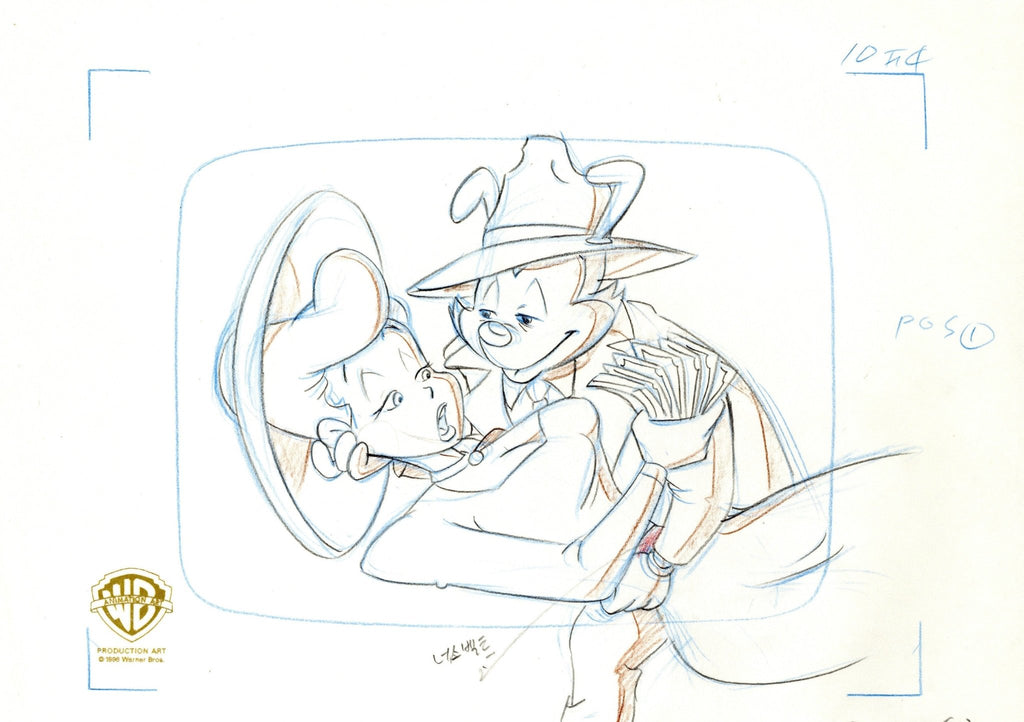 Animaniacs Original Production Layout Drawing: Hello Nurse and Yakko - Choice Fine Art