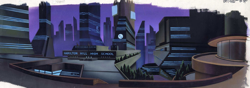 Batman Beyond Original Production Background - Choice Fine Art