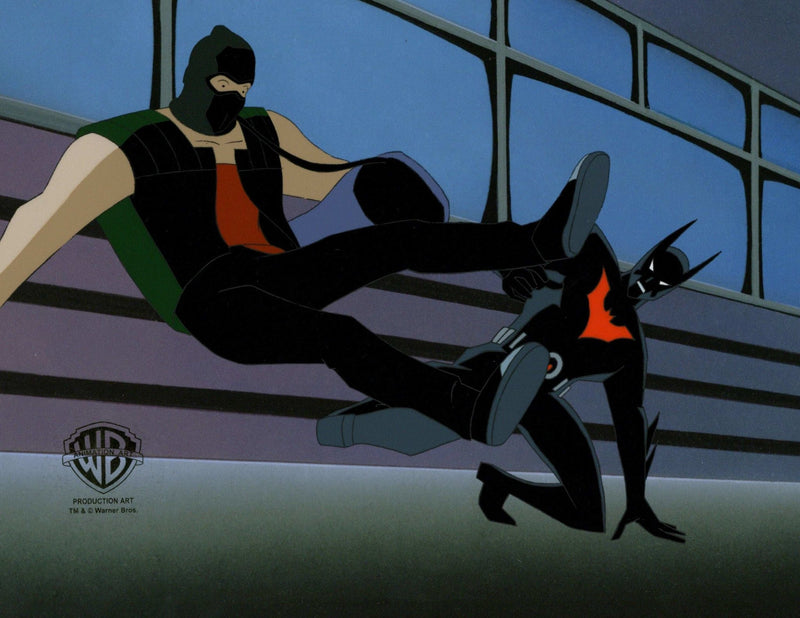 Batman Beyond Original Production Cel with Matching Drawing: Batman and Dirk - Choice Fine Art