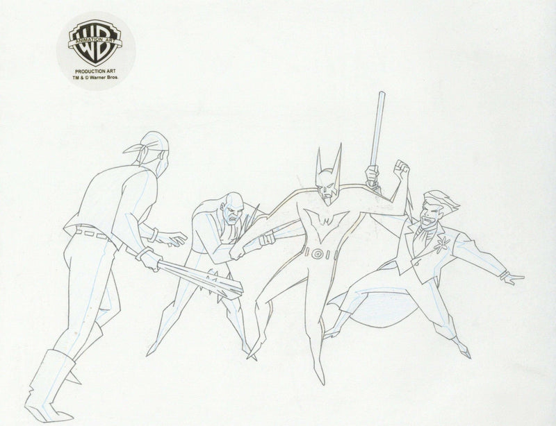 Batman Beyond Original Production Drawing: Batman and Jokerz - Choice Fine Art