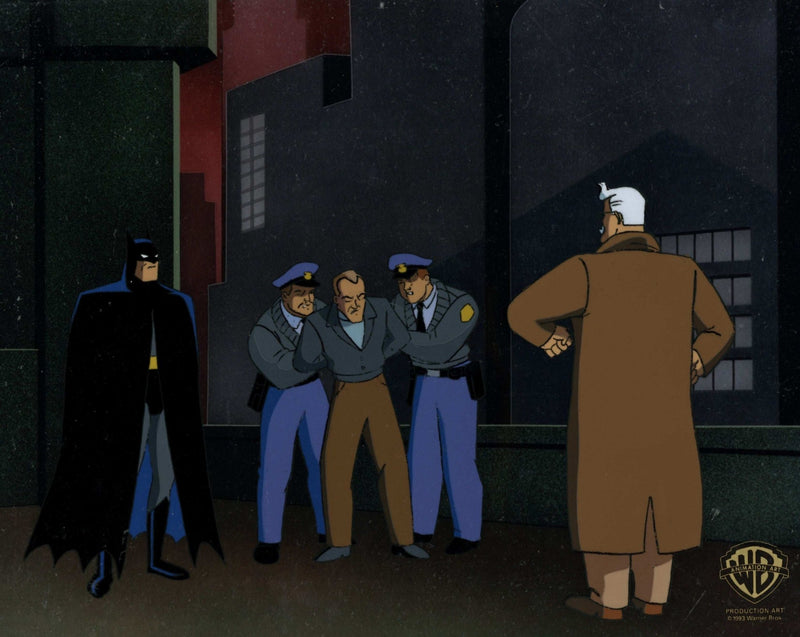 Batman The Animated Series Original Production Cel: Batman, Gordon, and Woodworm - Choice Fine Art