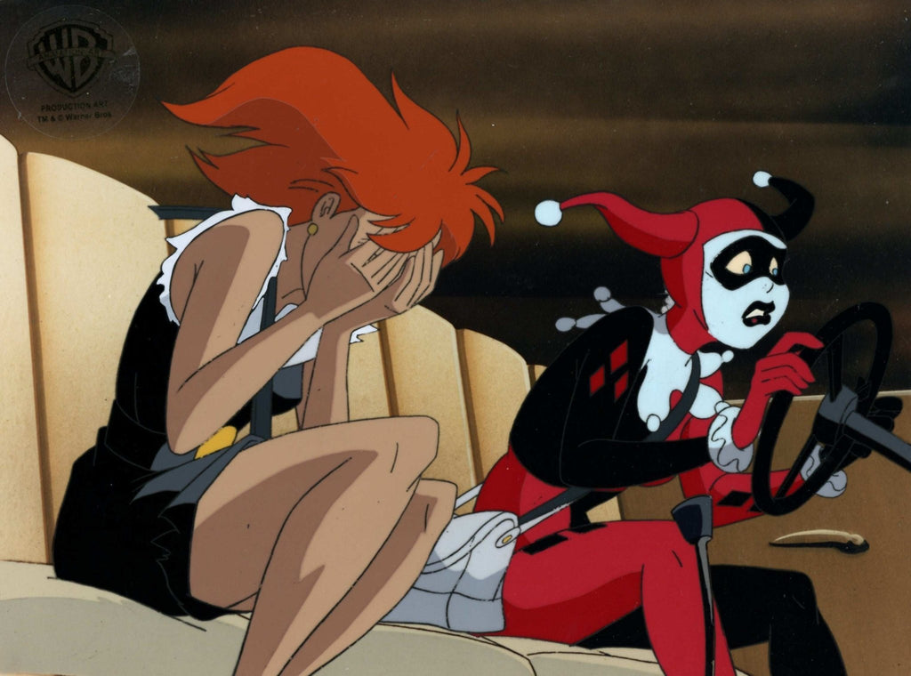 Batman The Animated Series Original Production Cel: Harley Quinn and Veronica Vreeland - Choice Fine Art